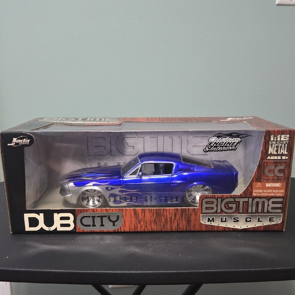 Bigtime Muscle 1967 Shelby GT-500KR Blue Die-Cast Toy Car